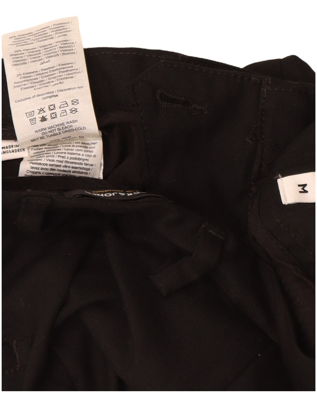 JACK & JONES Herre Chino Shorts Medium W30 Sort Polyester