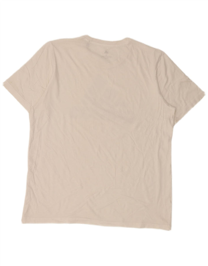 Adidas Herre Grafisk T-Shirt Top Stor Hvid
