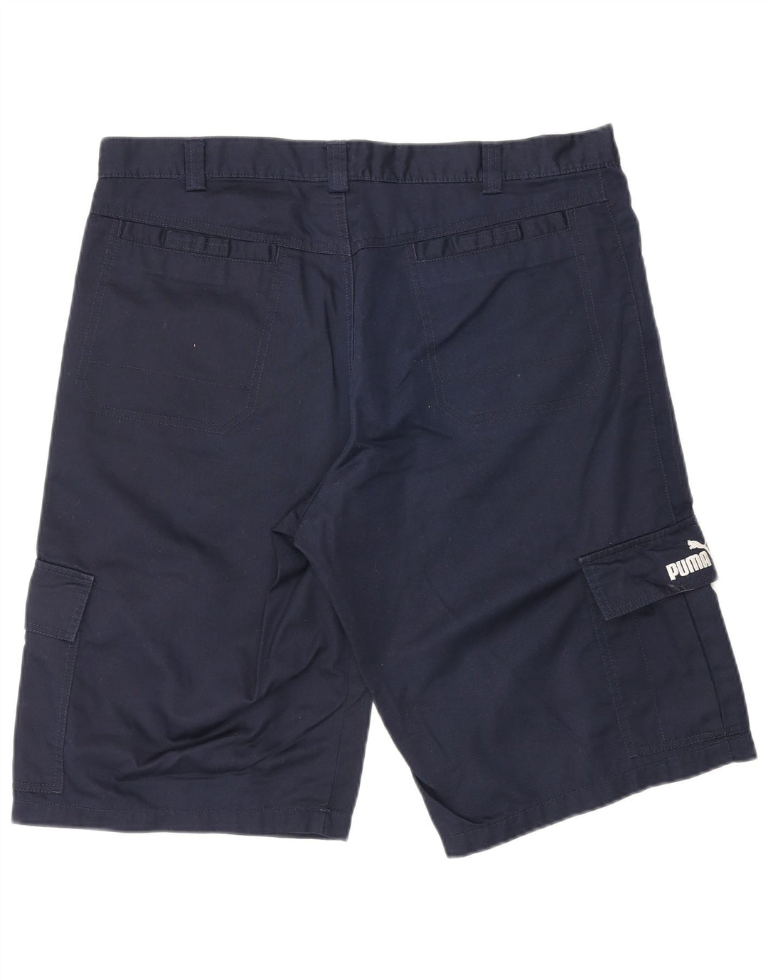 PUMA Herre Cargo Shorts Medium W32 Marineblå Bomuld