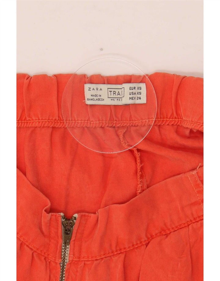 Zara Casual Shorts til kvinder XS W24 Orange