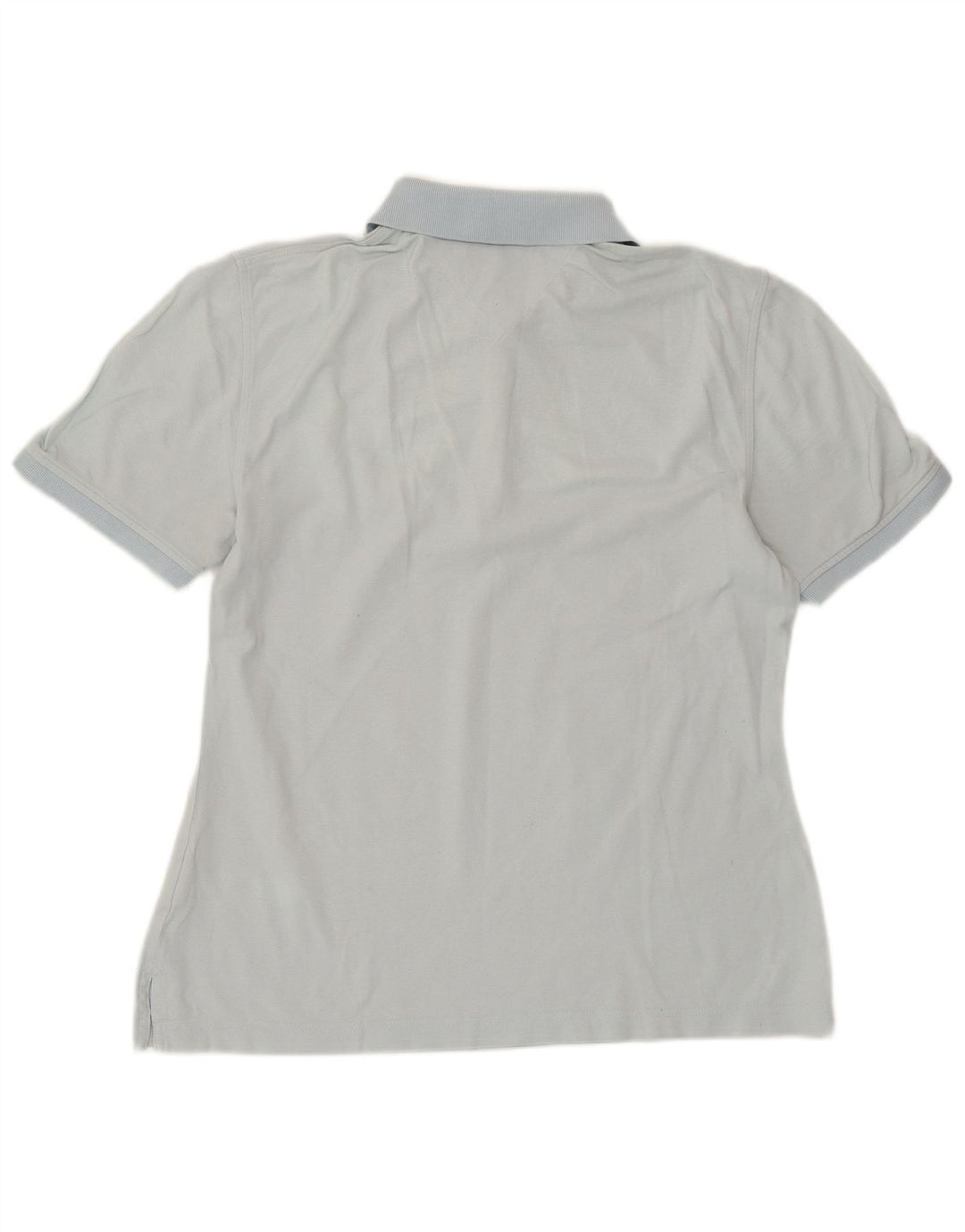 TOMMY HILFIGER Dame Polo Shirt UK 14 Stor Blå Bomuld