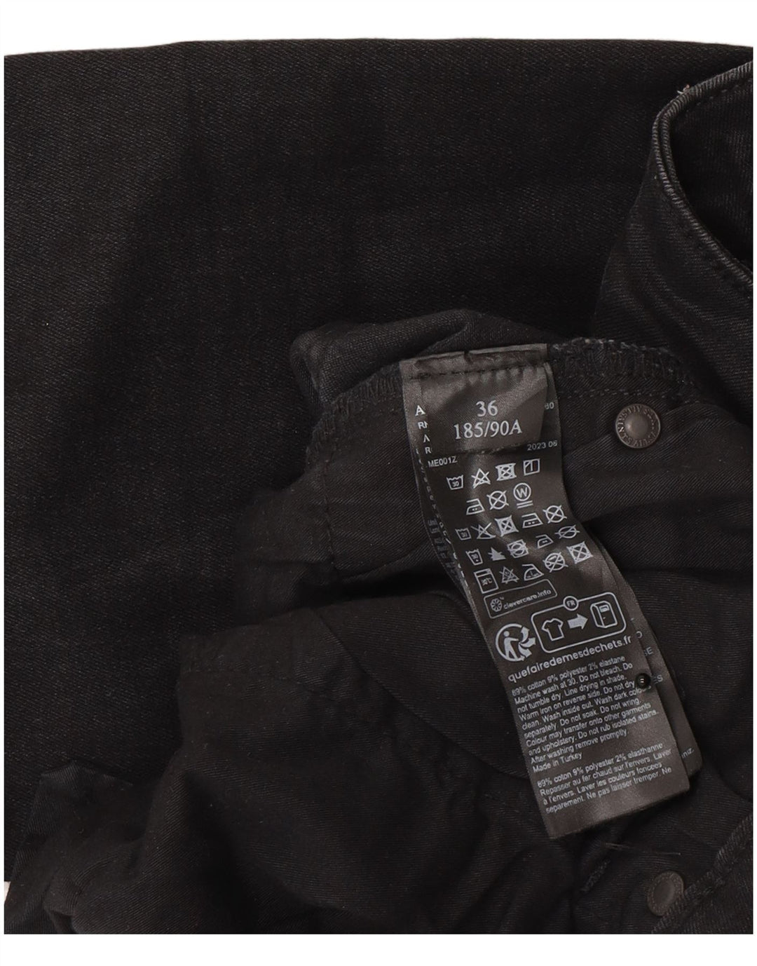 All Saints Herre Ronnie Slim Jeans W36 L30 Sort Bomuld