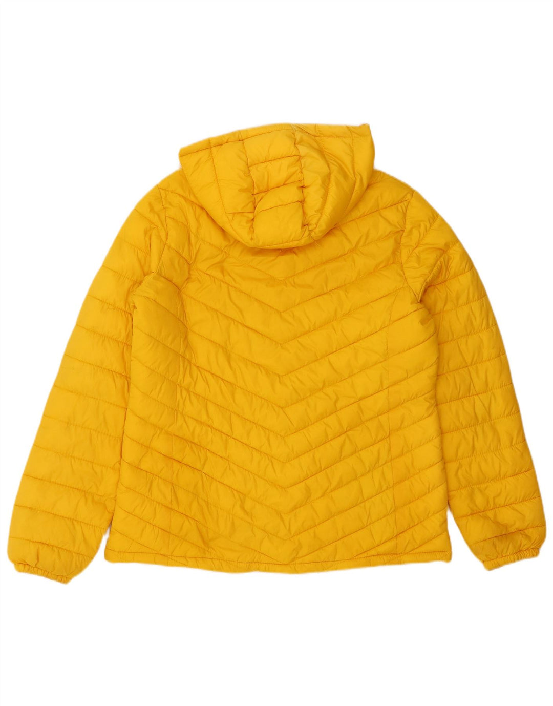 Mountain Warehouse Dame Hætte Polstret Jakke UK 14 Stor Gul Nylon