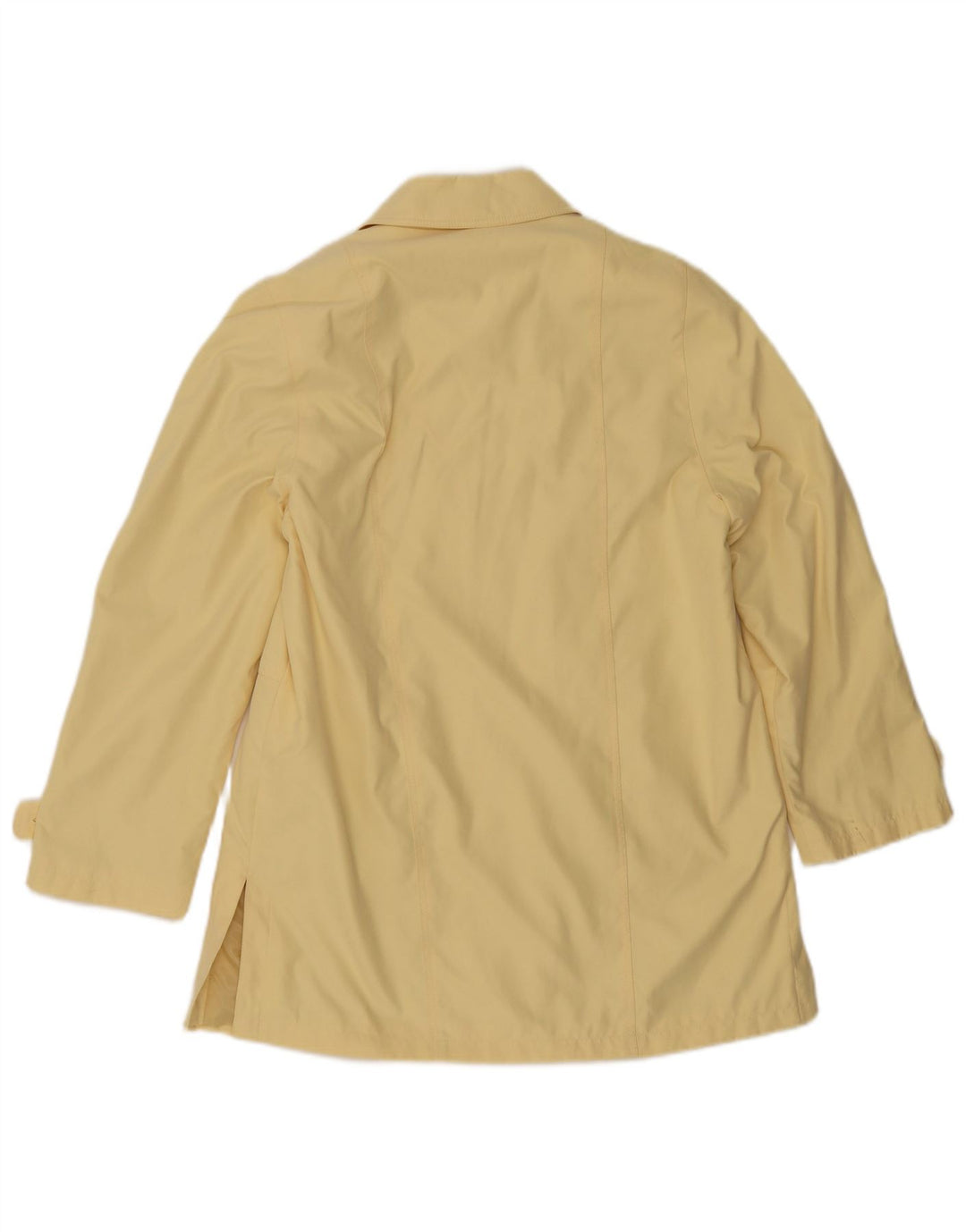 Vintage oversize overfrakke til kvinder UK 8 Lille gul polyester