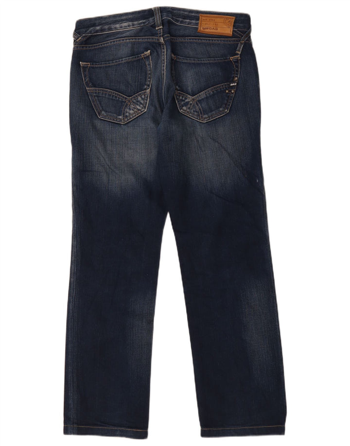 Gas Straight Jeans til mænd W32 L34 blå bomuld