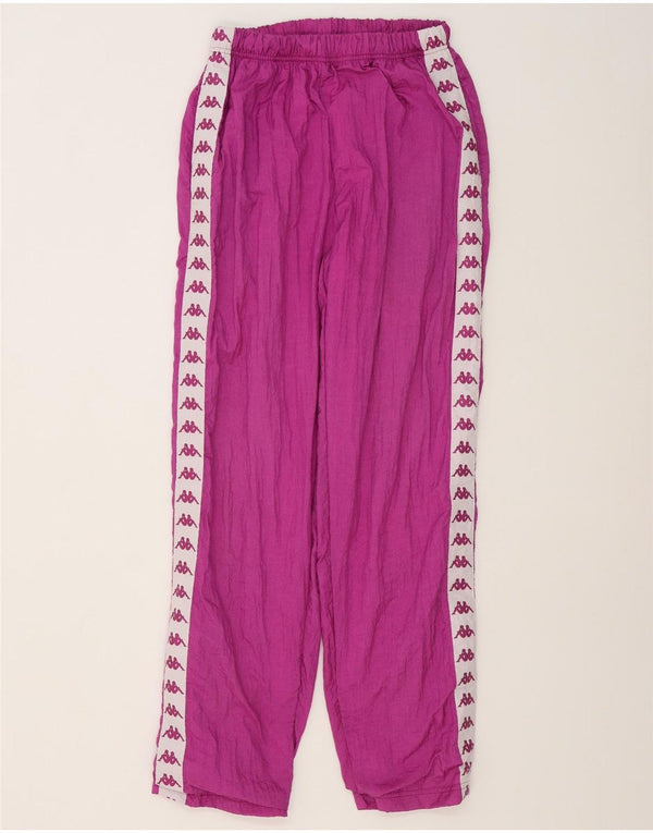 Kappa Womens Tracksuit Trousers Joggers UK 12 Medium Pink Colourblock