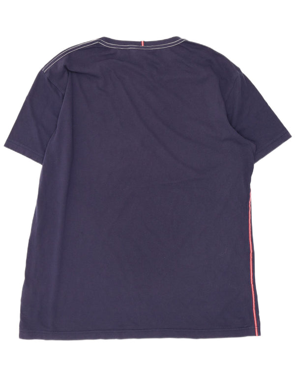 Gant Grafisk T-shirt top til mænd 2XL marineblå bomuld