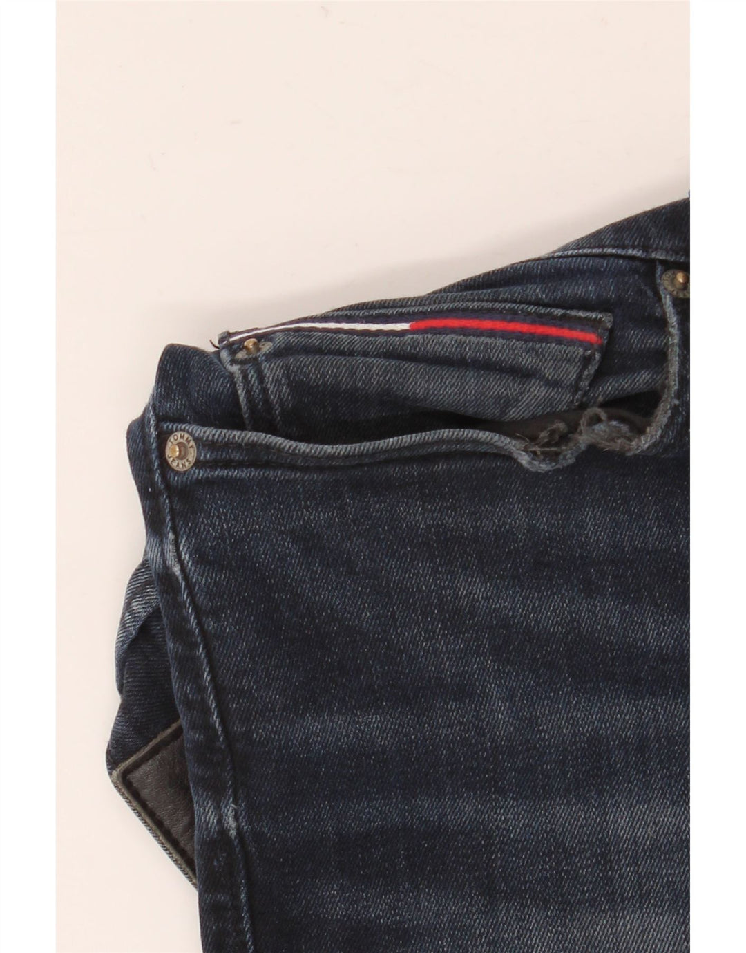 Tommy Hilfiger Herre Slim Jeans W30 L32 Marineblå Bomuld