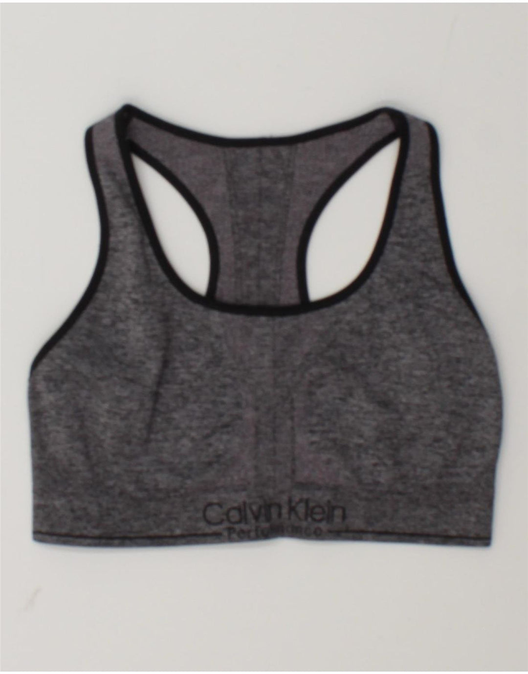Calvin Klein Dame Grafisk Sport BH Top Medium Grå