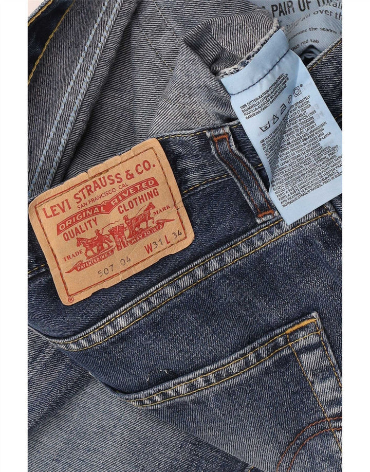 Levi's Herre 507 Bootcut Jeans W31 L34 Blå Bomuld