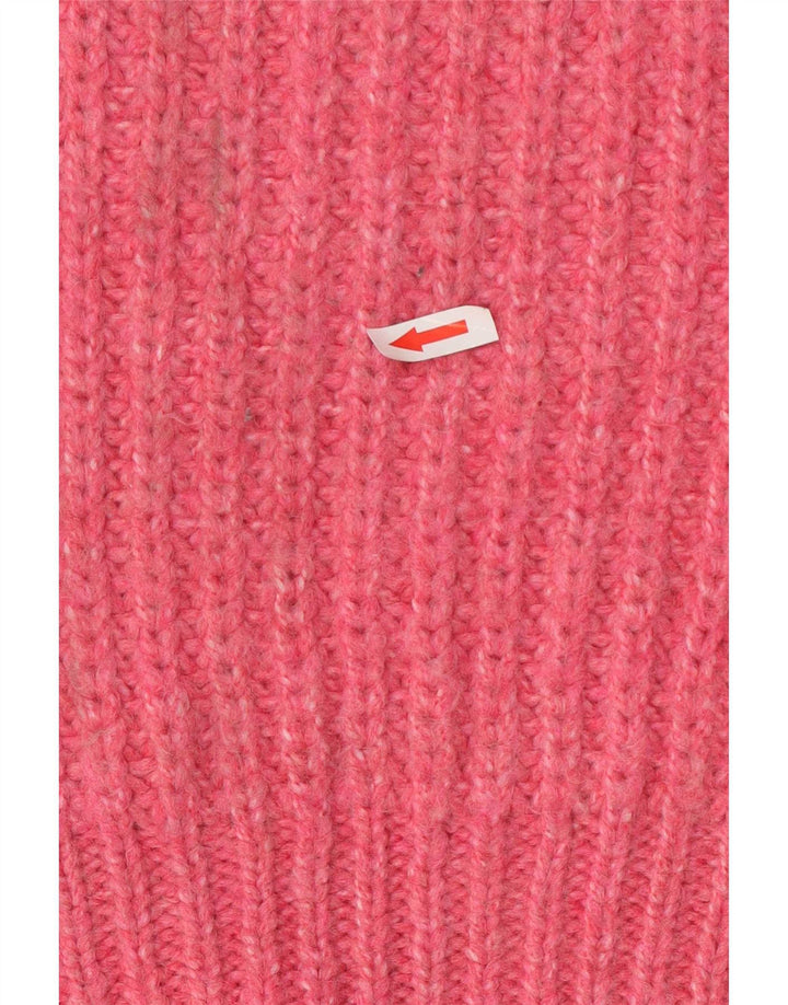 Topshop Dame Jumper Sweater UK 10 Small Pink Acryl