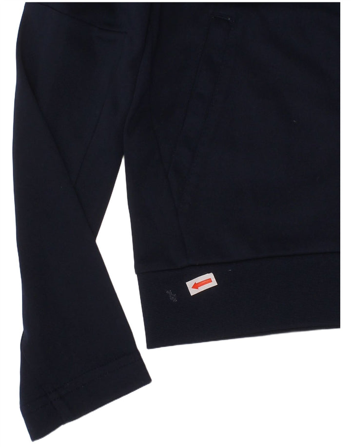 NIKE hættetrøje med lynlås til drenge 6-7 år Stor marineblå farveblok