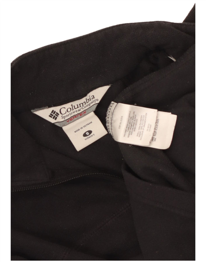 Columbia Dame lynlås-hals Fleece Jumper UK 10 Lille sort polyester