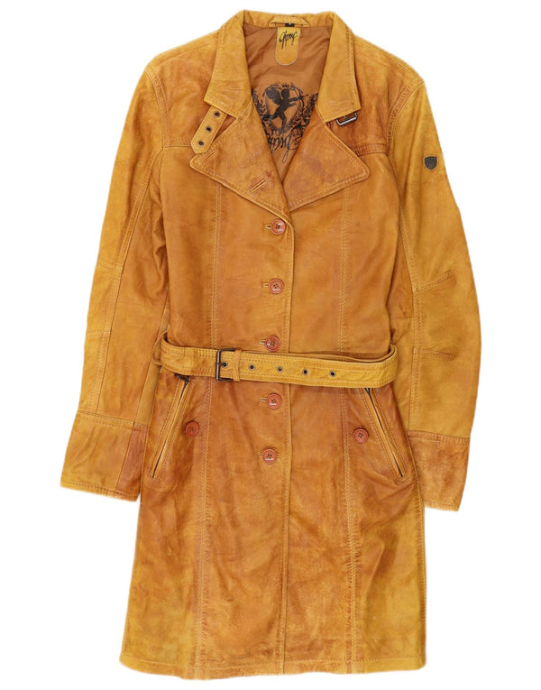 Gipsy Dame Læderfrakke UK 12 Medium Brun