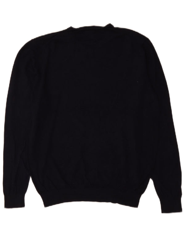 Zara Herre V-hals sweater Medium Navy Blue