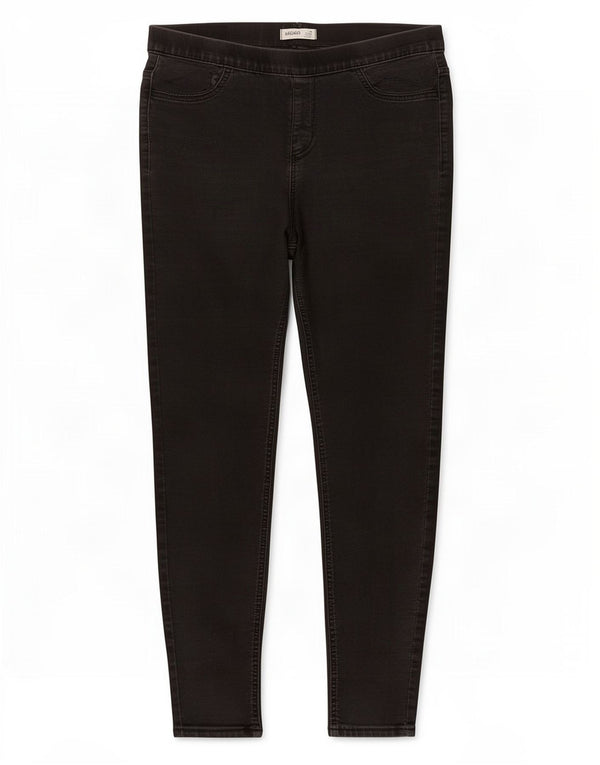 Marks & Spencer Dame Jegging Jeans UK 14 Medium W30 L29 Sort Bomuld