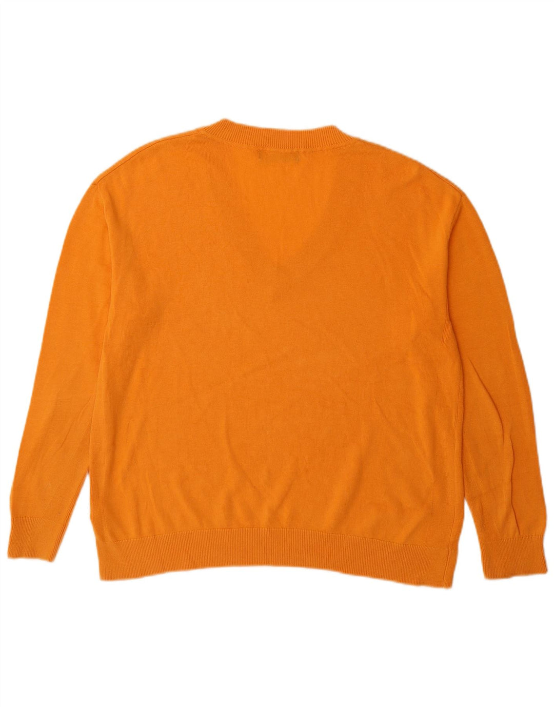 Marks & Spencer Herre V-hals sweater Medium Orange Bomuld