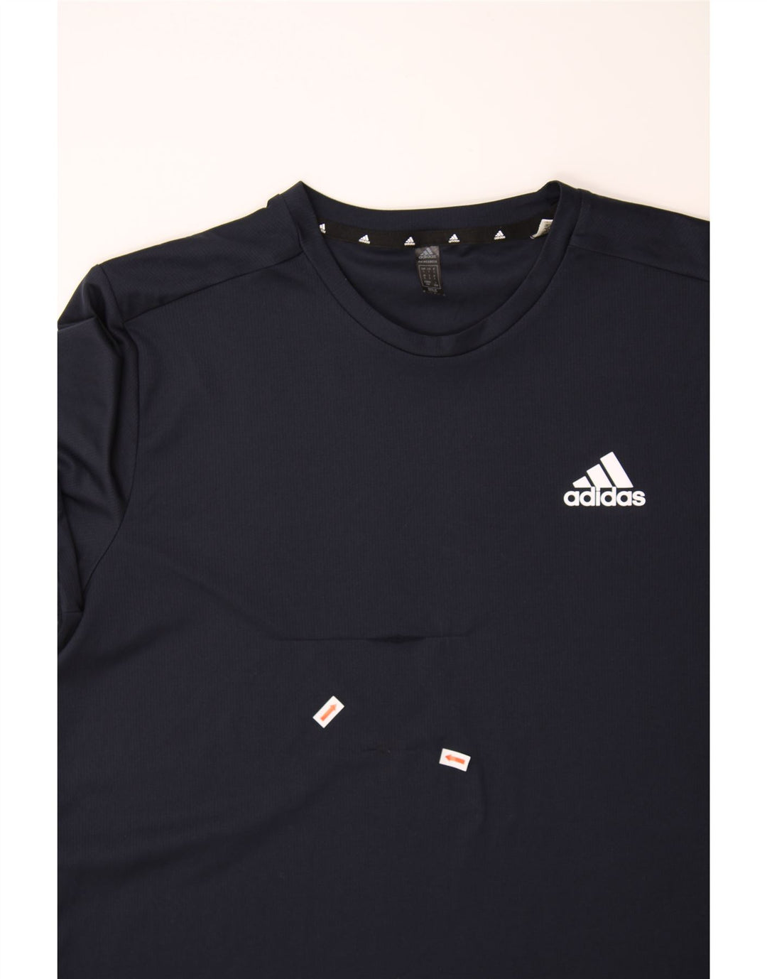 ADIDAS Mens T-Shirt Top Large Navy Blue Vintage Adidas and Second-Hand Adidas from Messina Hembry 
