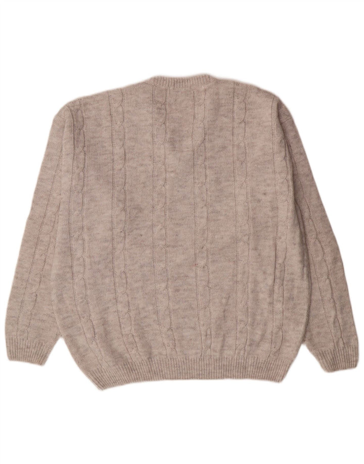 Herman Herre V-hals sweater Medium Grå Uld