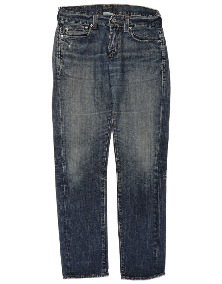 LEVI'S Dame 511 Skinny Jeans W30 L30 Blå Bomuld