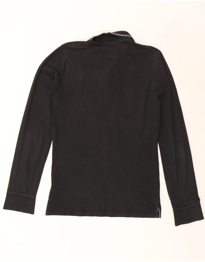 Lee Langærmet poloshirt til mænd Medium sort bomuld