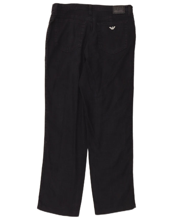 Armani Jeans Lige Casual bukser til mænd W32 L30 Marineblå bomuld