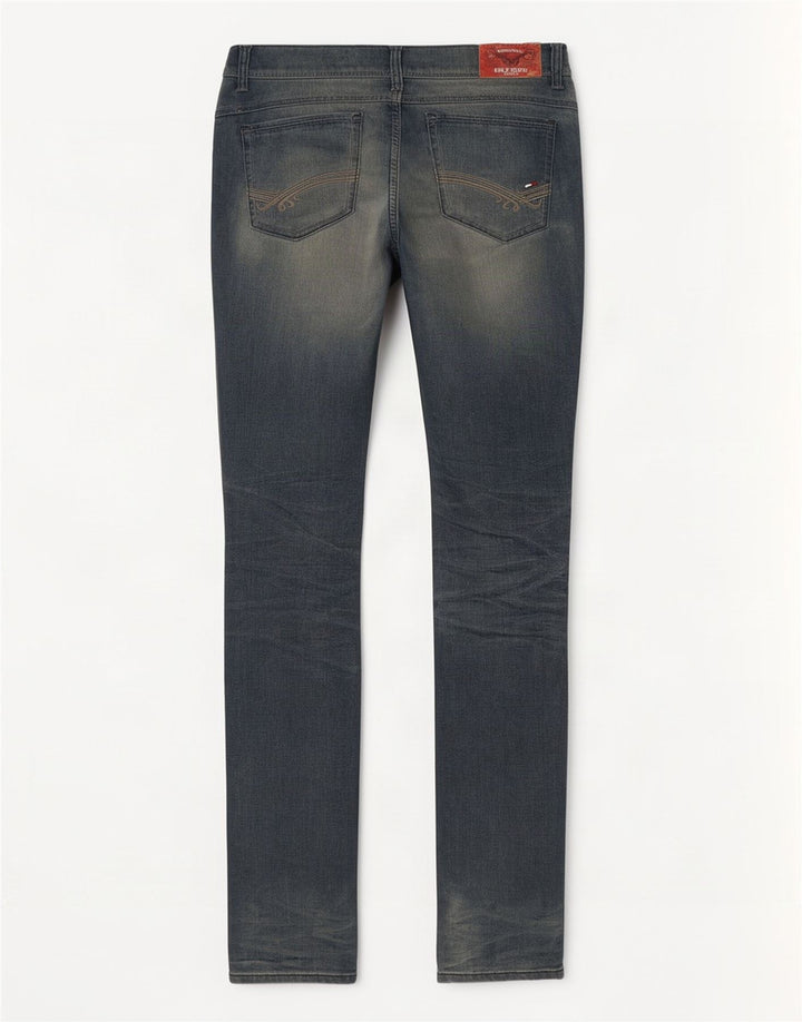 Tommy Hilfiger Dame Slim Jeans W28 L32 Blå Bomuld