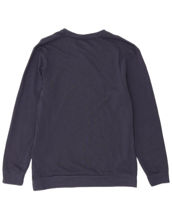 Calvin Klein Herre Grafisk Sweatshirt Jumper Medium Navyblå Bomuld