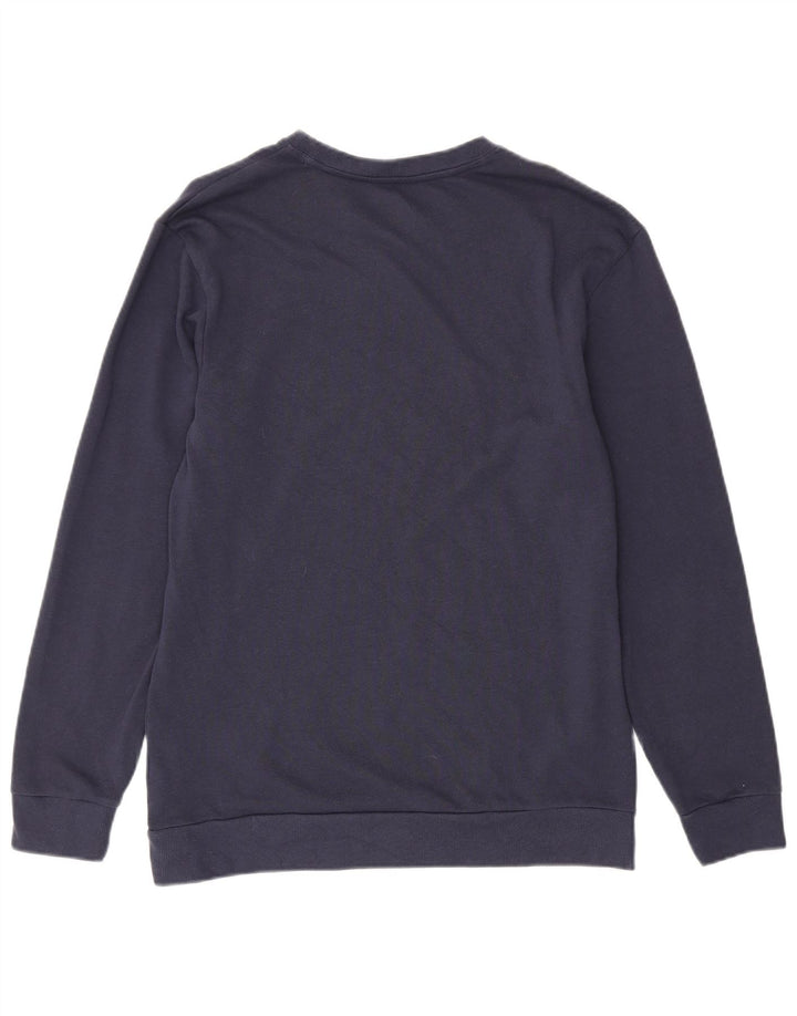 Calvin Klein Herre Grafisk Sweatshirt Jumper Medium Navyblå Bomuld