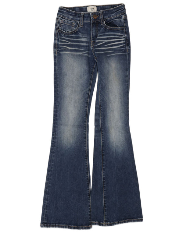 BKE Girls Long Flared Jeans 9-10 År B24 L28 Blå Bomuld
