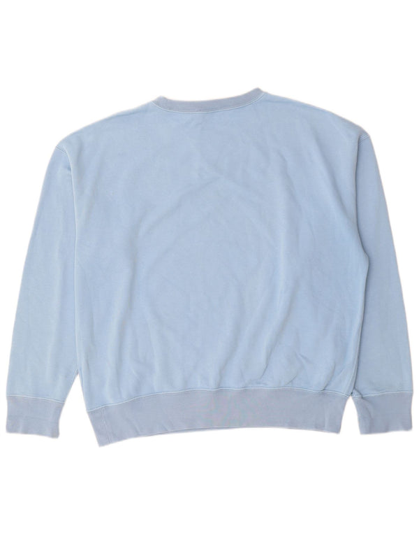 Polo Ralph Lauren Dame Oversized Sweatshirt Jumper UK 16 Large Blue