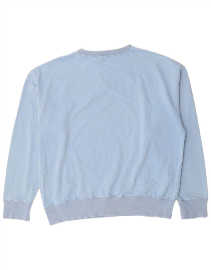 Polo Ralph Lauren Dame Oversized Sweatshirt Jumper UK 16 Large Blue