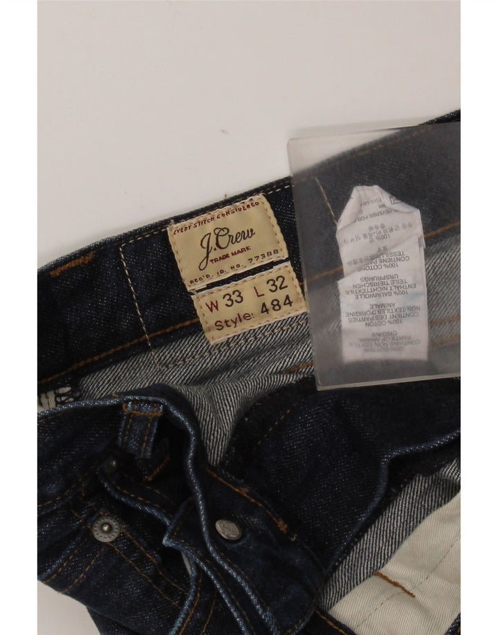 J. Crew Slim Jeans til mænd W33 L32 Marineblå bomuld