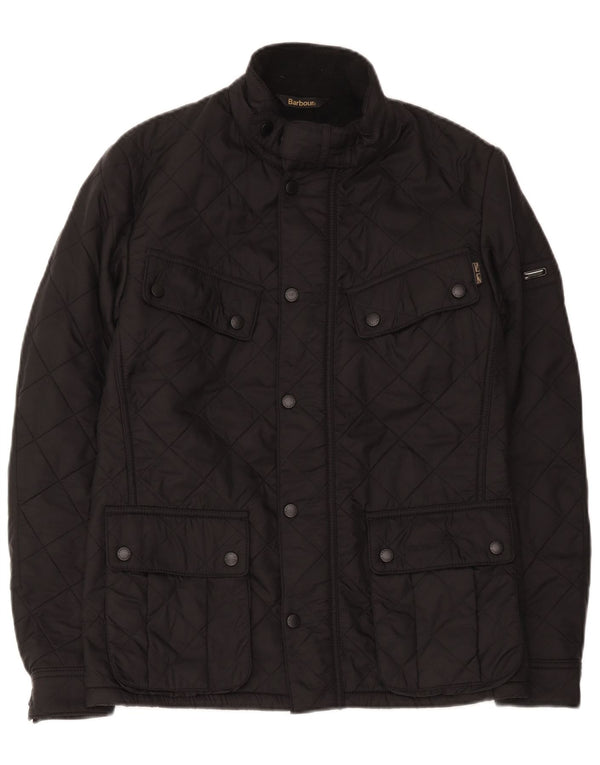 Barbour Herre quiltet jakke UK 36 Lille sort polyester
