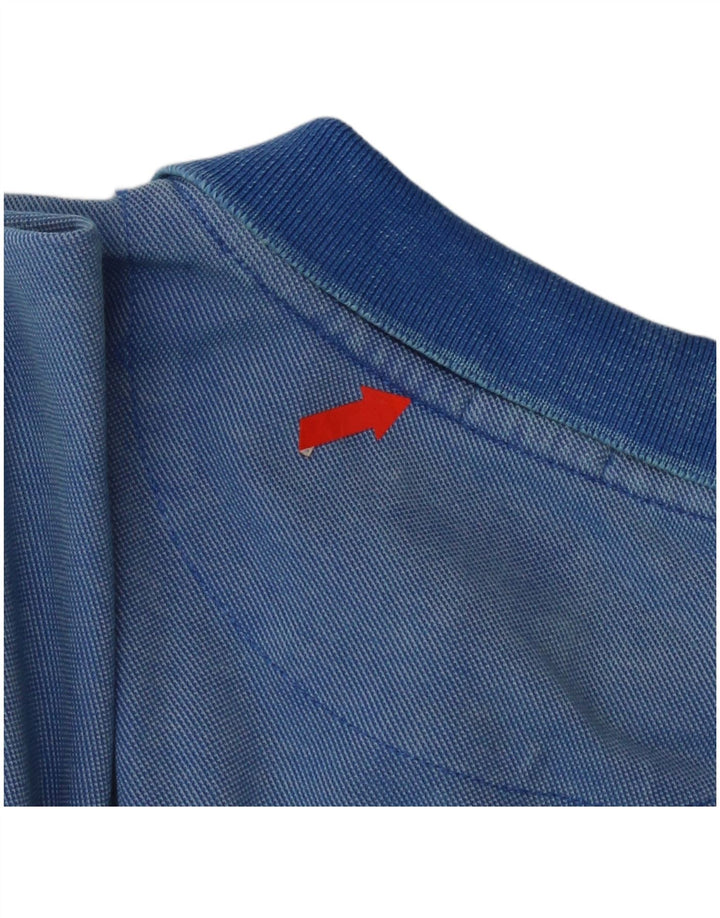 Armani Jeans Herre Regular Langærmet Polo Shirt Lille Blå Bomuld