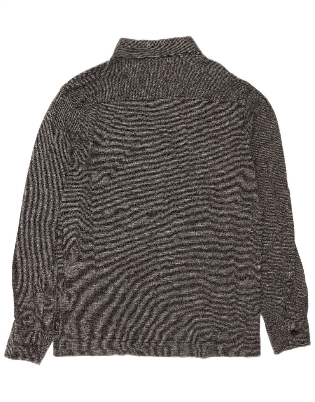 Hugo Boss Herre Regular Fit Rugby Polo Shirt Medium Grey Flecked