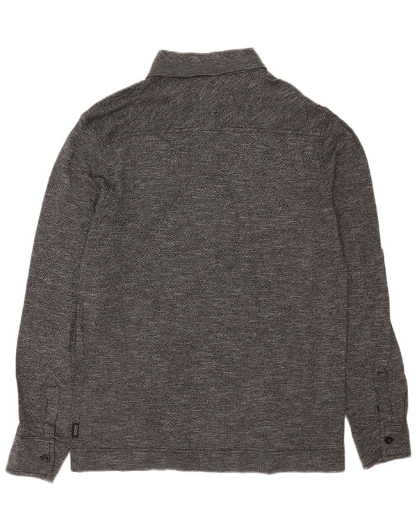 Hugo Boss Herre Regular Fit Rugby Polo Shirt Medium Grey Flecked