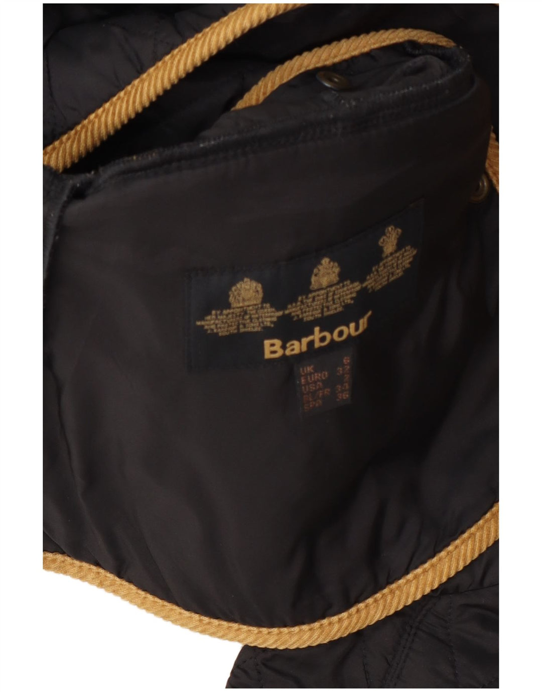 Barbour Quiltet jakke til kvinder UK 6 XS Grå Colourblock Polyamid