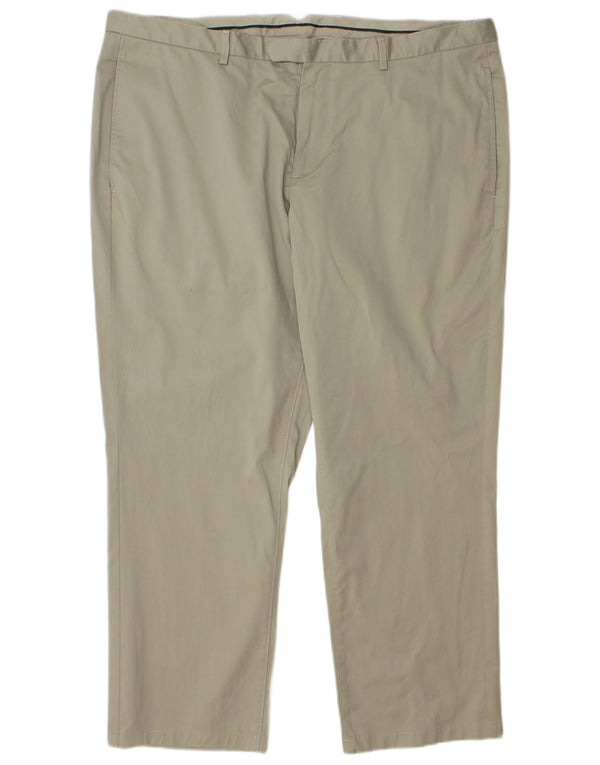 Marks & Spencer Herre Autograf Lige Chinobukser W42 L29 Khaki Bomuld