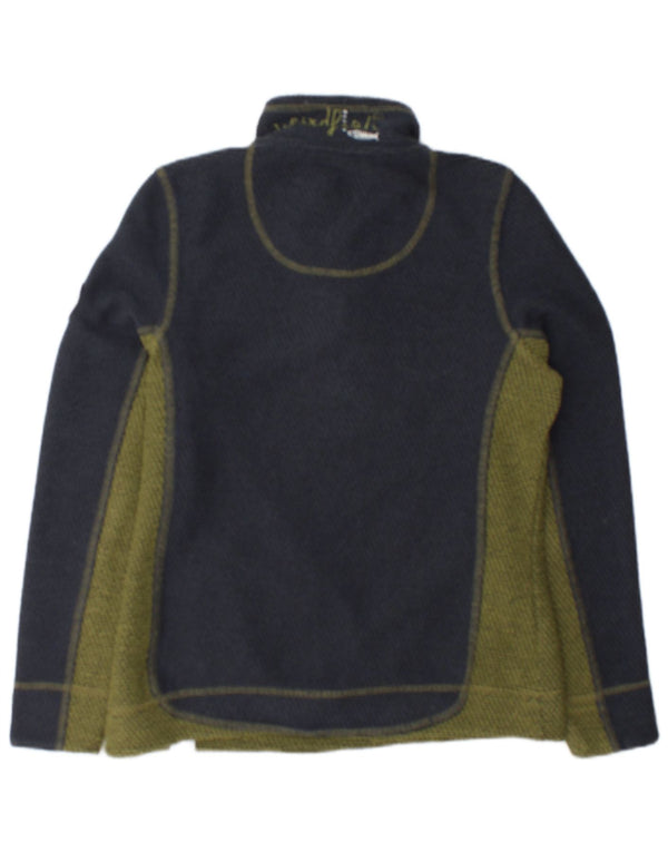 Weird Fish Dame Sweatshirt Jumper UK 12 Medium Navy Blue Colourblock
