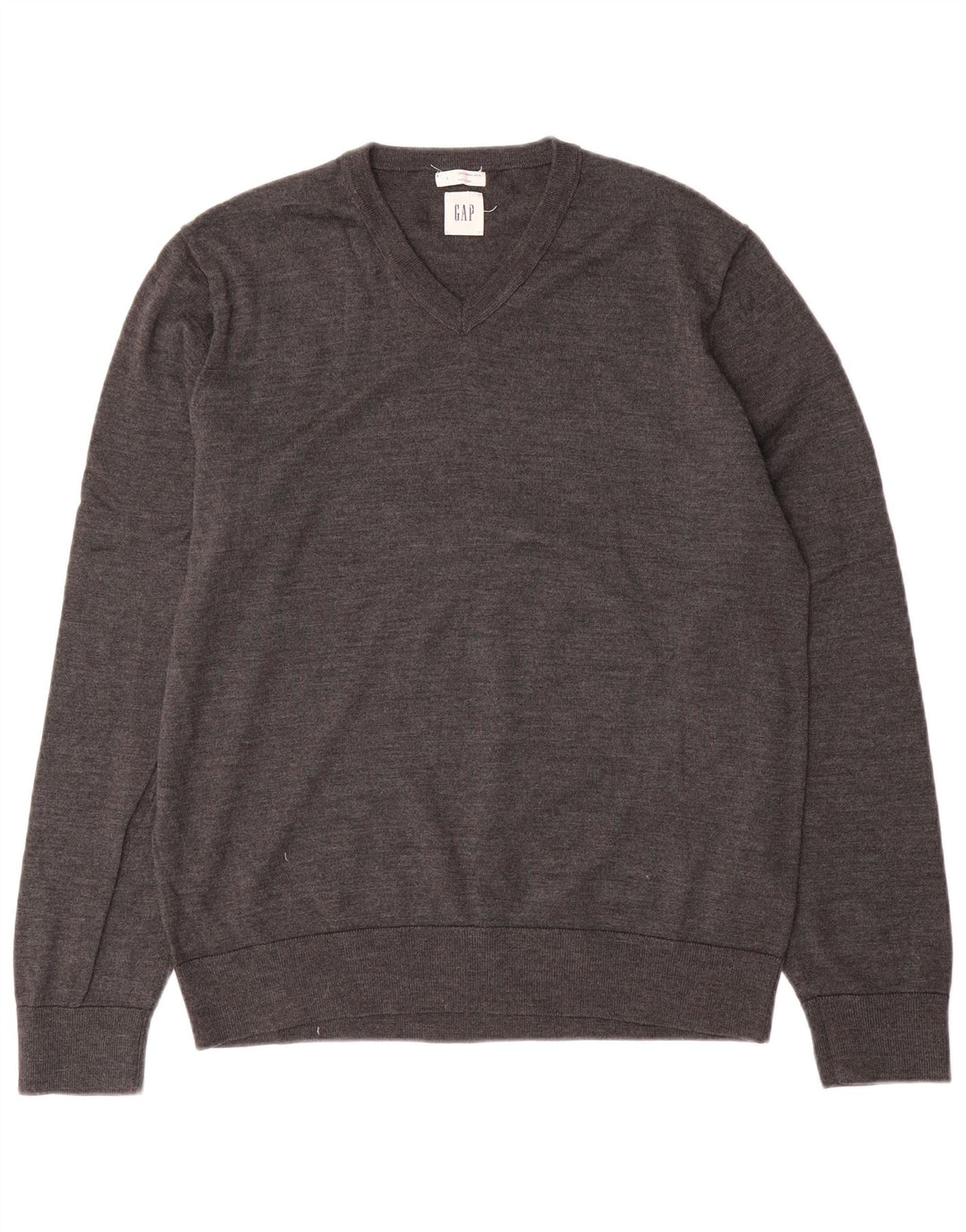 Gap Herre V-hals sweater Stor grå uld