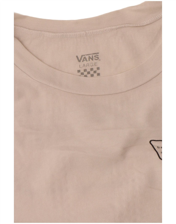 Vans Dame Grafisk T-Shirt Top UK 16 Large White