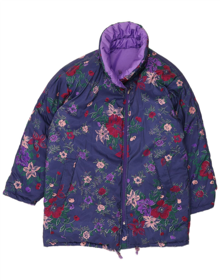 Stratos vendbar oversize skijakke til kvinder EU 44 XL Lilla polyester