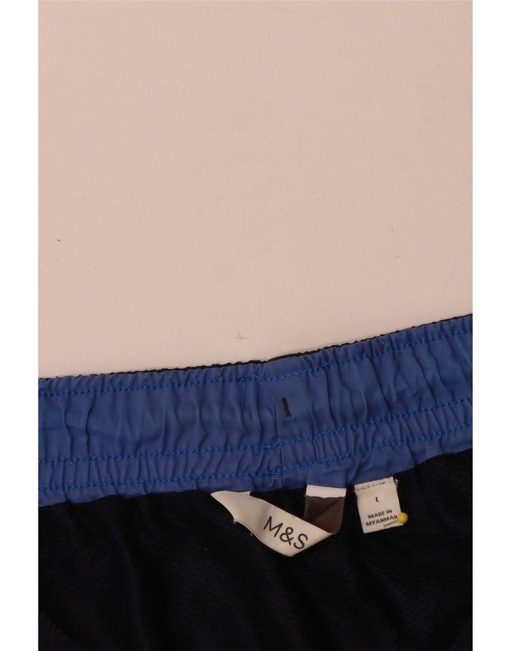 Marks & Spencer Badeshorts til mænd store marineblå polyester