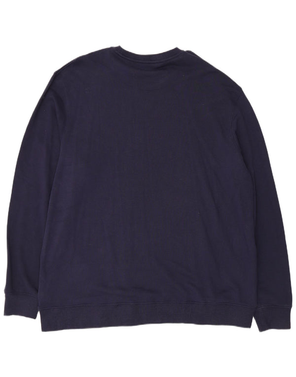 Wrangler Sweatshirt til mænd 2XL marineblå bomuld