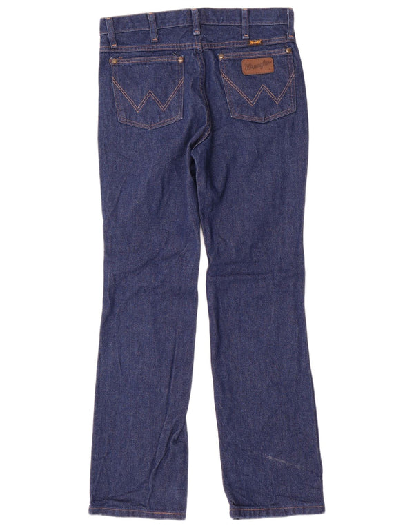 Wrangler Mens Slim Jeans W30 L30 Navy Blue Cotton