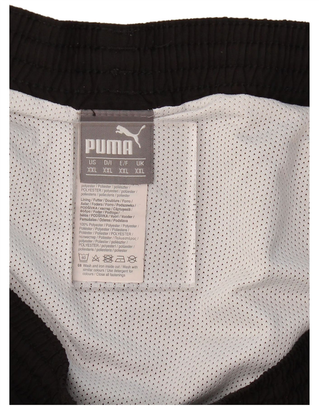 PUMA Mens BVB Dortmund Sport Shorts 2XL  Black Polyester