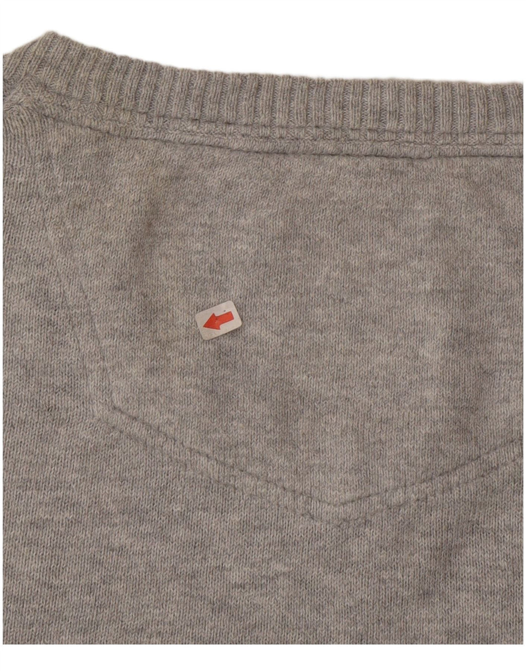 Fat Face Herre V-hals sweater Medium Grå Bomuld