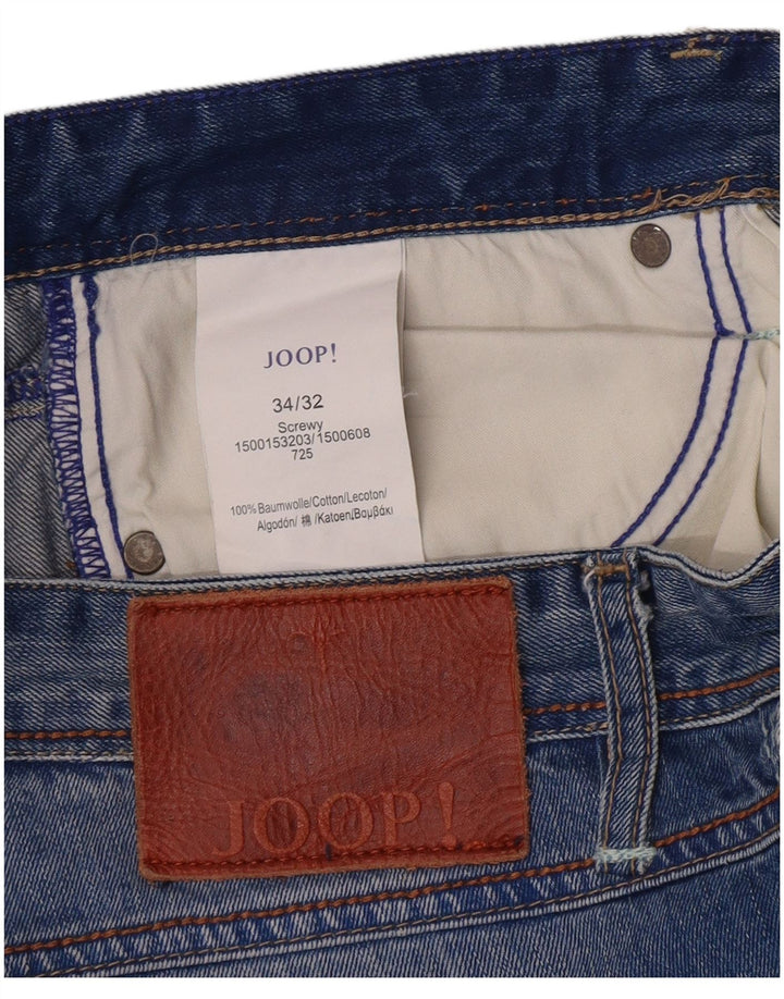 Joop Herre Tapered Jeans W34 L30 Blå Bomuld
