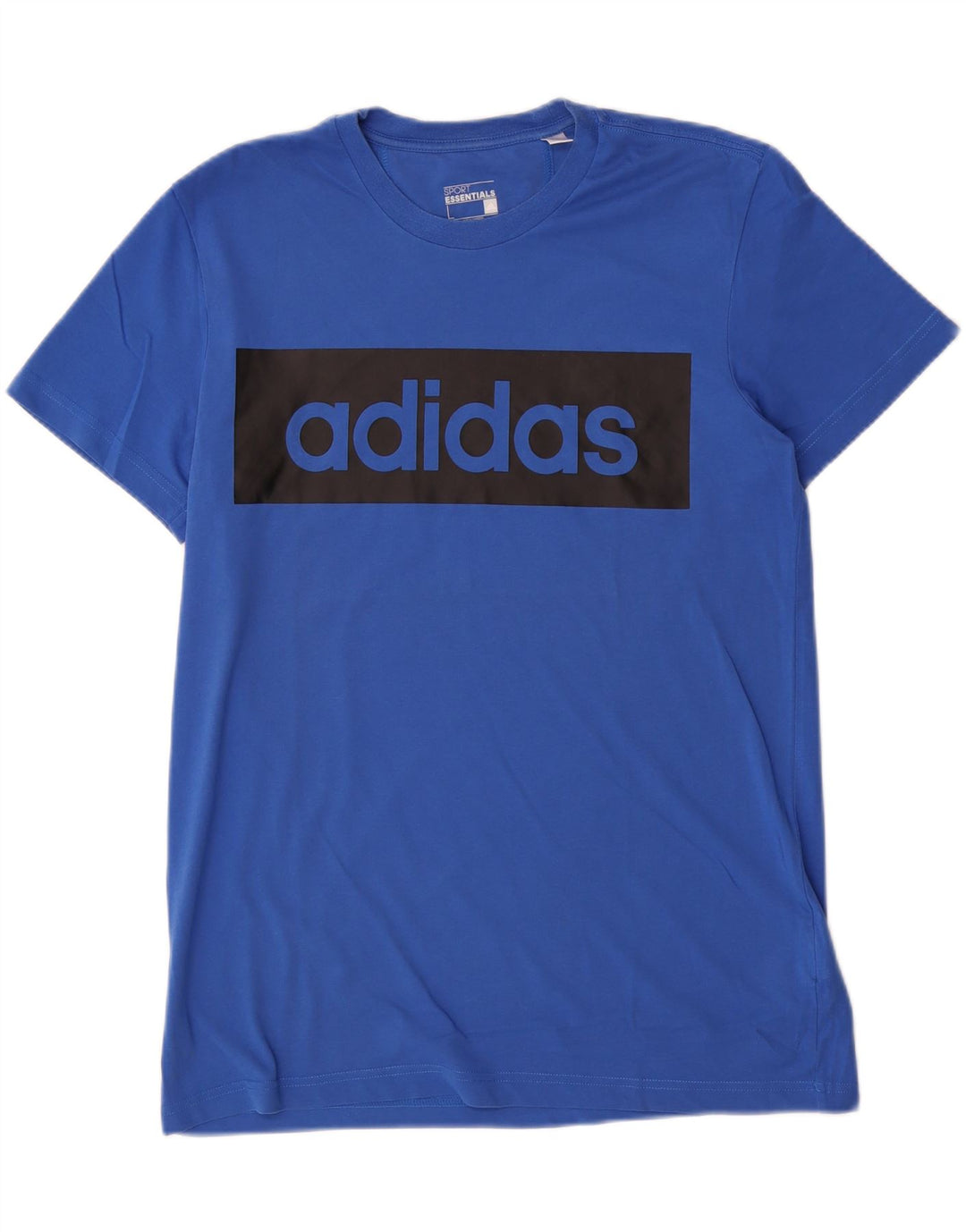 ADIDAS Mens Climalite Graphic T-Shirt Top Large Blue Cotton